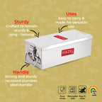 Stainless Steel Cash Box & Jewellery Organizer with Lock, Set of 2