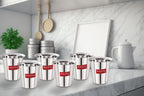 Stainless Steel Tea Glasses, Unbreakable Drinking Glasses with Glossy Finish, 150 ml, Set of 6