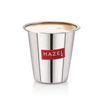 Stainless Steel Tea Glasses, Unbreakable Drinking Glasses with Glossy Finish, 150 ml, Set of 6