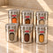 Stainless Steel Transparent Airtight Containers, Set of 6 - 900 ML Each