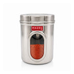 Stainless Steel Transparent Airtight Containers, Set of 6 - 900 ML Each