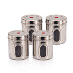 Transparent Kitchen Storage Containers, Airtight Lid, 1400 ML (Set of 4)