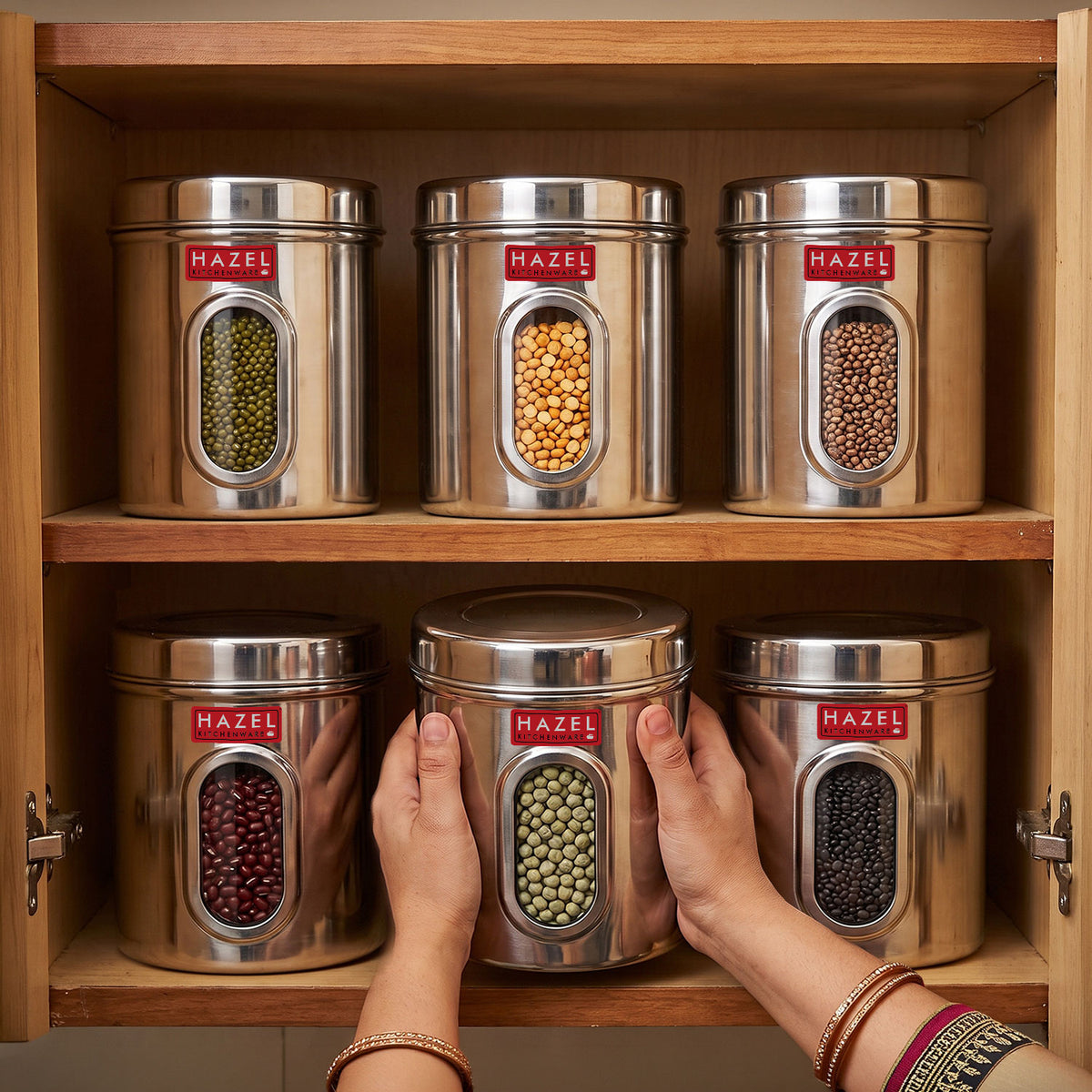 Transparent Kitchen Storage Containers, 1700 ML (Set of 2)