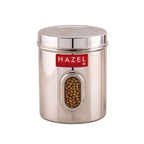 Airtight Transparent Steel Container Set of 4, 2400 ml Each