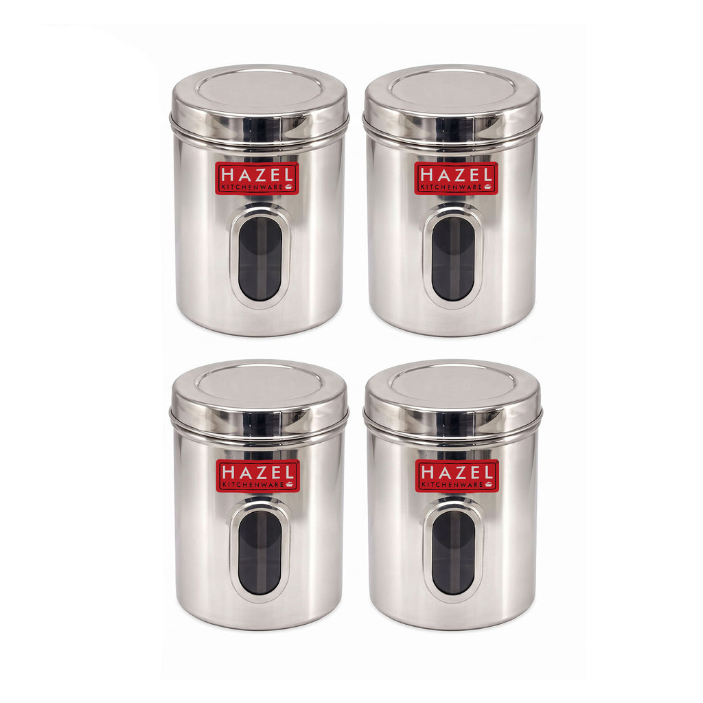 Transparent Kitchen Storage Containers, Airtight Lid, 2850 ML (Set of 4)