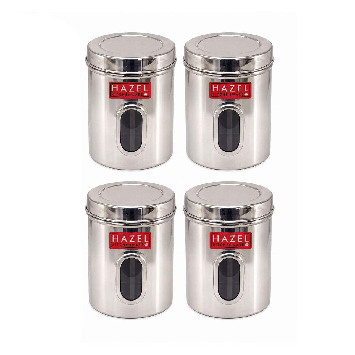 Transparent Kitchen Storage Containers, Airtight Lid, 2850 ML (Set of 4)