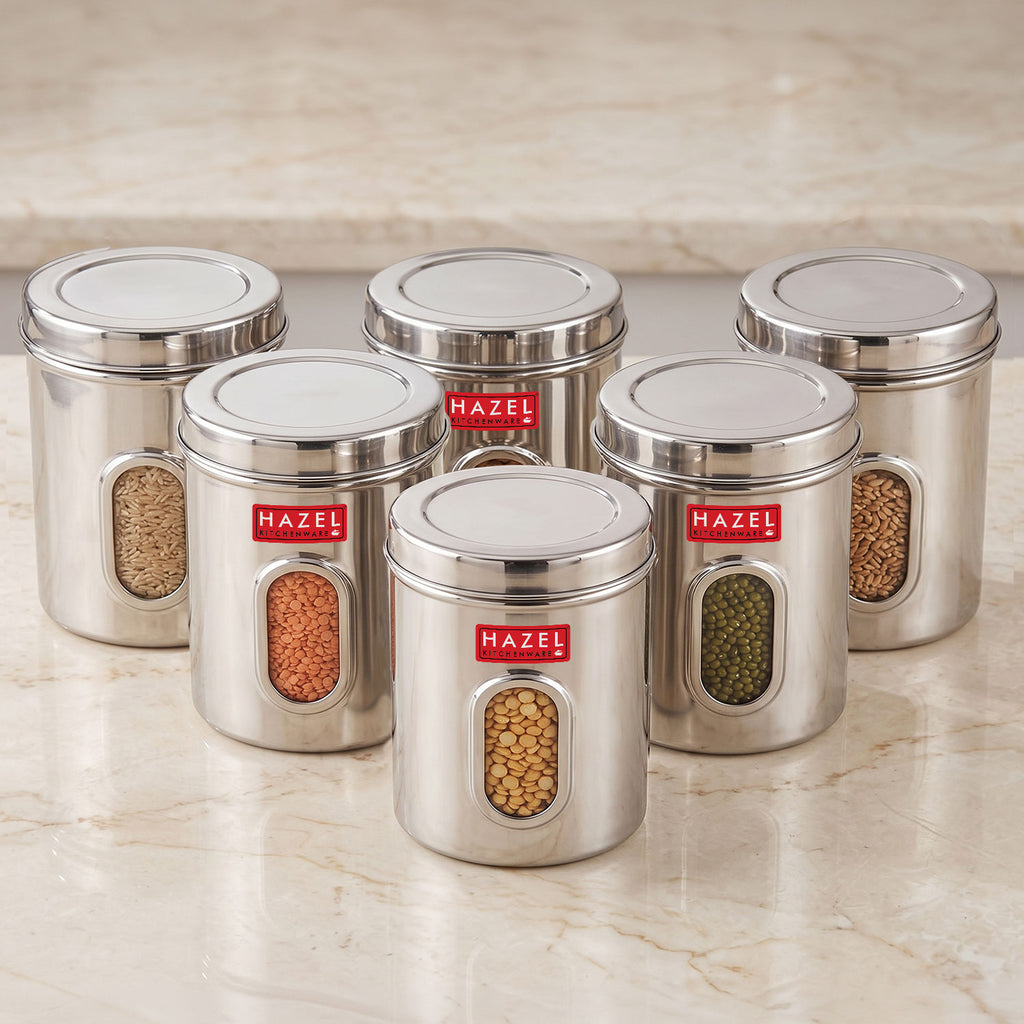 Transparent Kitchen Storage Containers, 2850 ML (Set of 6)