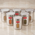 Transparent Kitchen Storage Containers, 2850 ML (Set of 6)