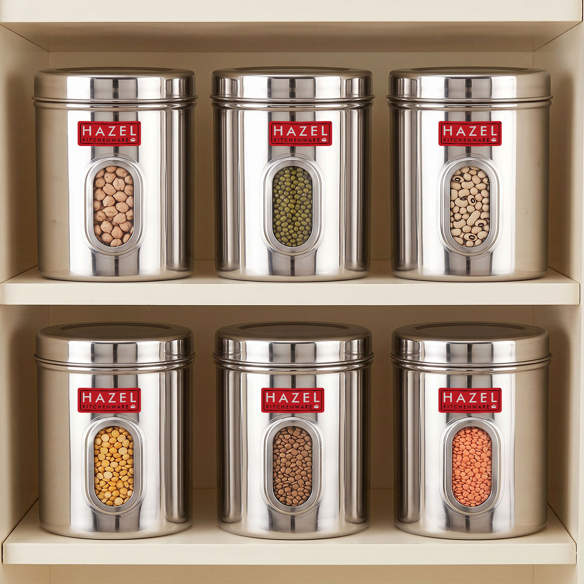 Transparent Kitchen Storage Containers, 2850 ML (Set of 6)