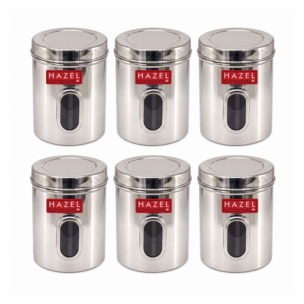 Transparent Kitchen Storage Containers, 2850 ML (Set of 6)