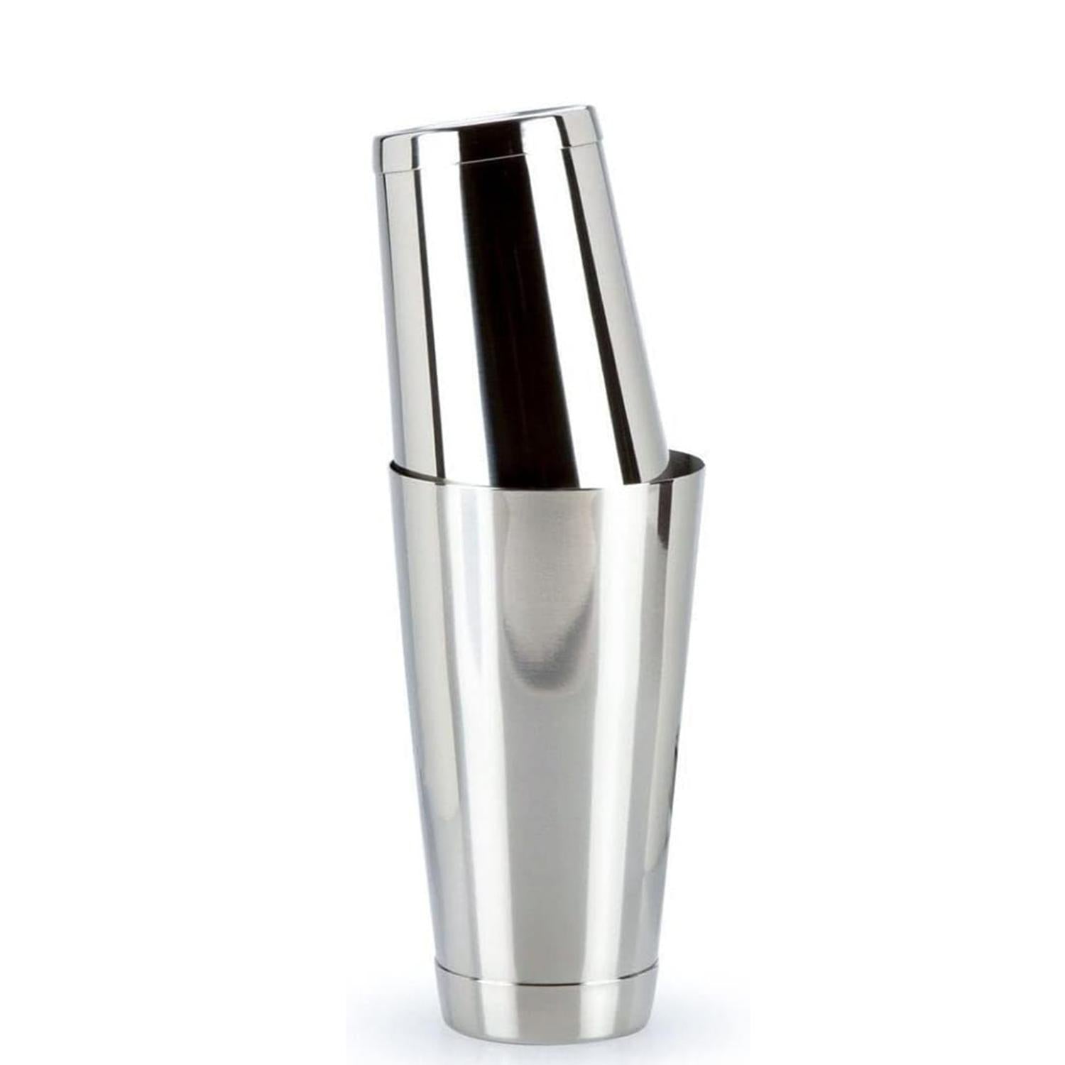Stainless Steel Cocktail Shaker Set of 2, Small & Large Drink Shaker