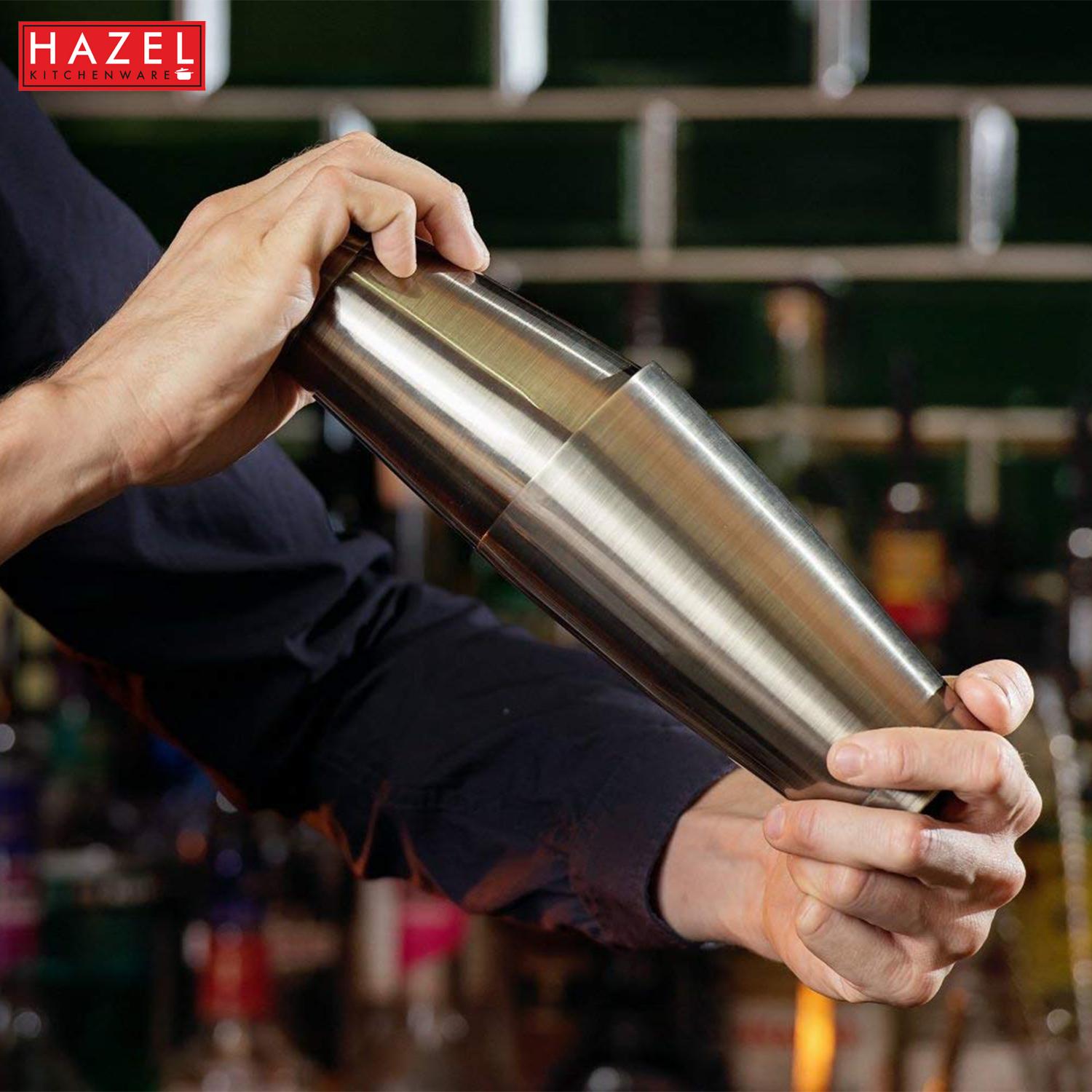 Stainless Steel Cocktail Shaker Set of 2, Small & Large Drink Shaker