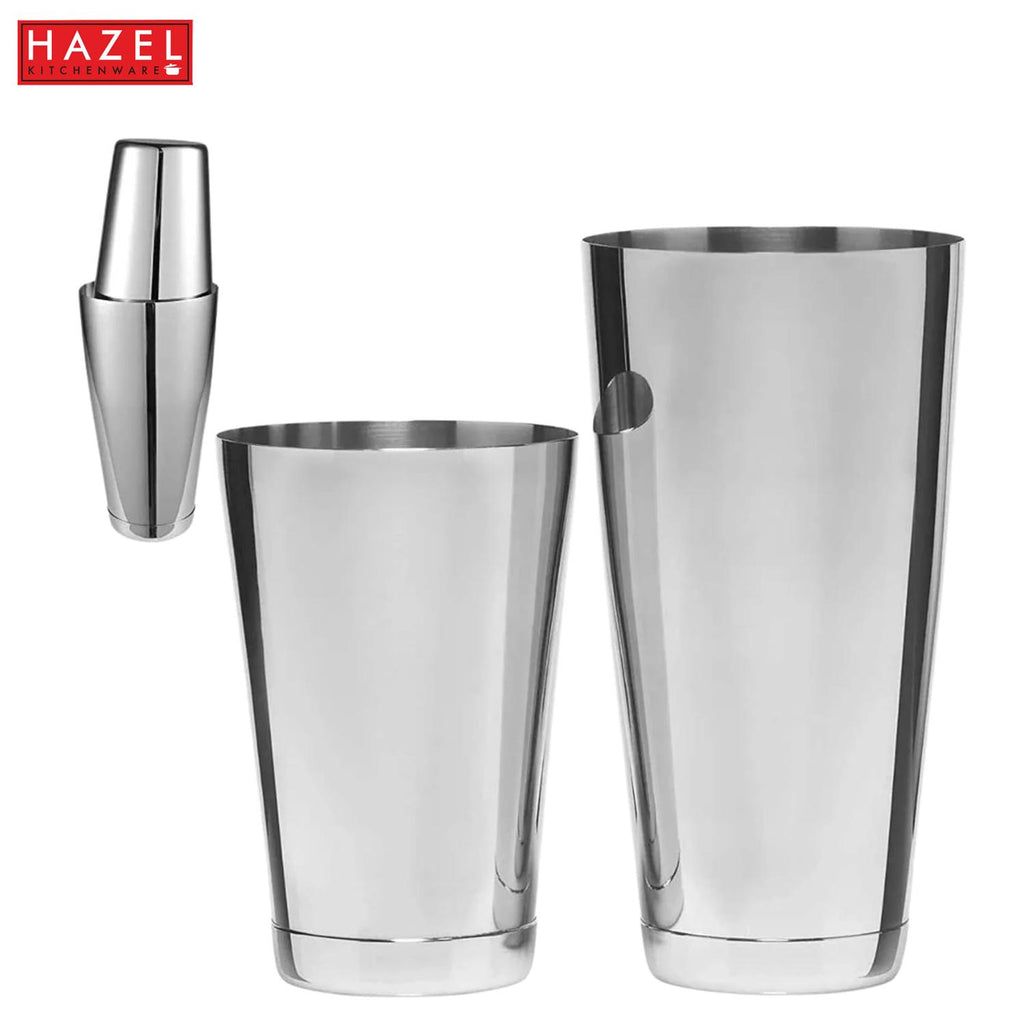 Stainless Steel Cocktail Shaker Set of 2, Small & Large Drink Shaker