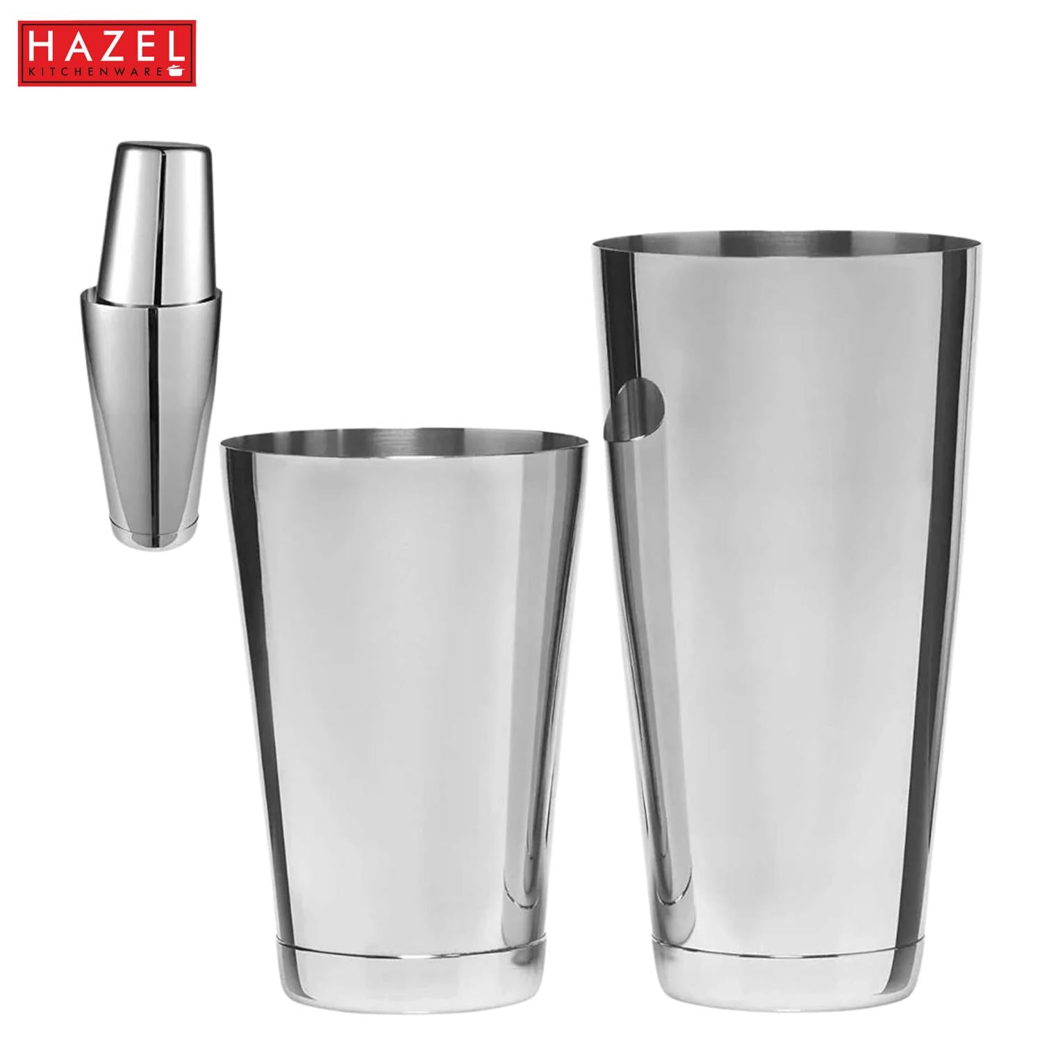 Stainless Steel Cocktail Shaker Set of 2, Small & Large Drink Shaker