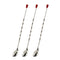 Stainless Steel Bar Spoon, Twisted Cocktail Stirrer with Red Knob, Set of 3