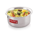 Aluminium Flat Bottom Patila Tope Pot, Set of 5, 875 ml-2600 ml, Silver
