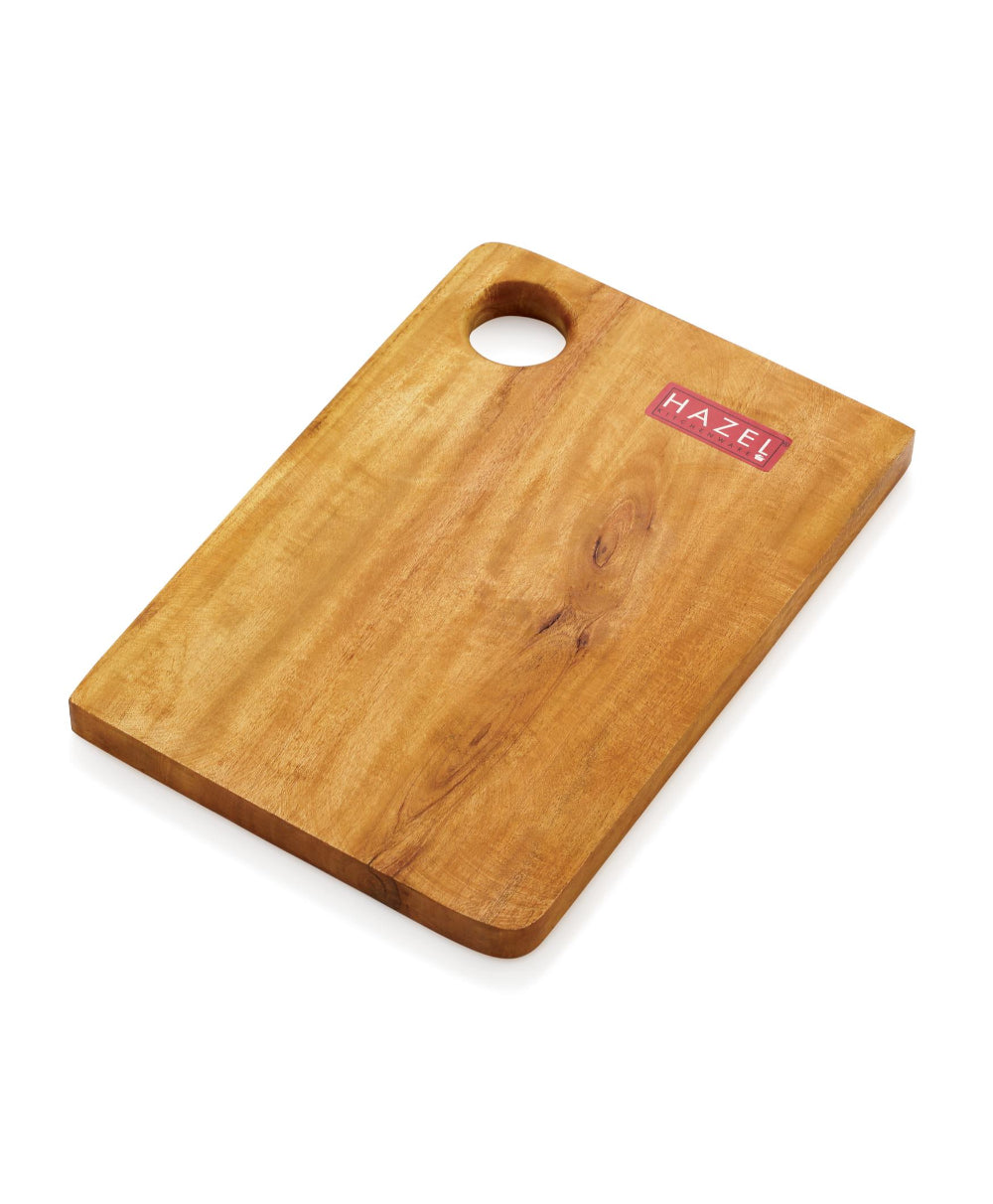 Wooden Chopping Board with Stainless Steel Knife, Set of 2