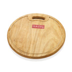 Wooden Chopping Board for Kitchen with Stainless Steel Chef Knife, Set of 2