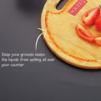 Wooden Chopping Board with Stainless Steel Paring Knife, Set of 2