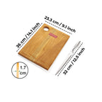 Stainless Kitchen Chopper knife with Wooden Chopping Board for Kitchen, Set of 2