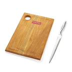 Stainless Kitchen Chopper knife with Wooden Chopping Board for Kitchen, Set of 2
