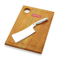 Wooden Chopping Board for Kitchen with Stainless Steel Chopper Sharp knife, Set of 2