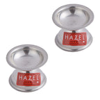 Stainless Steel Fulwati Diya, Pooja Deepak Oil Lamp, (5 x 3.8cm), Set of 2