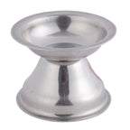 Stainless Steel Fulwati Diya, Pooja Deepak Oil Lamp, (5 x 3.8cm), Set of 2