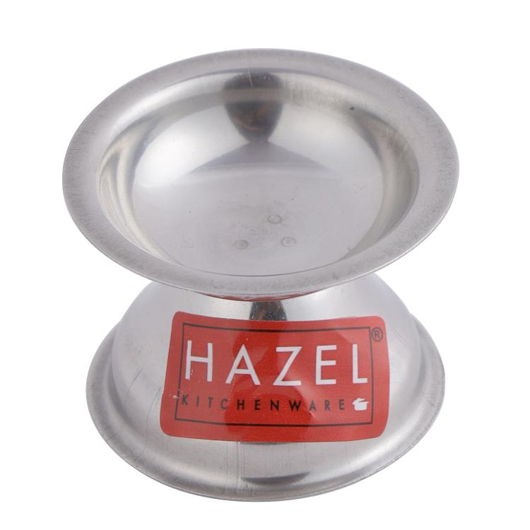 Stainless Steel Fulwati Diya, Pooja Deepak Oil Lamp, (5 x 3.8cm), Set of 6