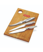Stainless Steel Kitchen Knife Set of 4 with Chopping Board
