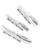 Stainless Steel Kitchen Knife Set of 4 with Chopping Board