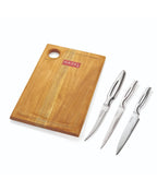 Stainless Steel Kitchen Knife Set of 4 with Chopping Board
