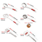 Stainless Steel Kitchen Spoon Set of 6, Ladle & Cooking Tools