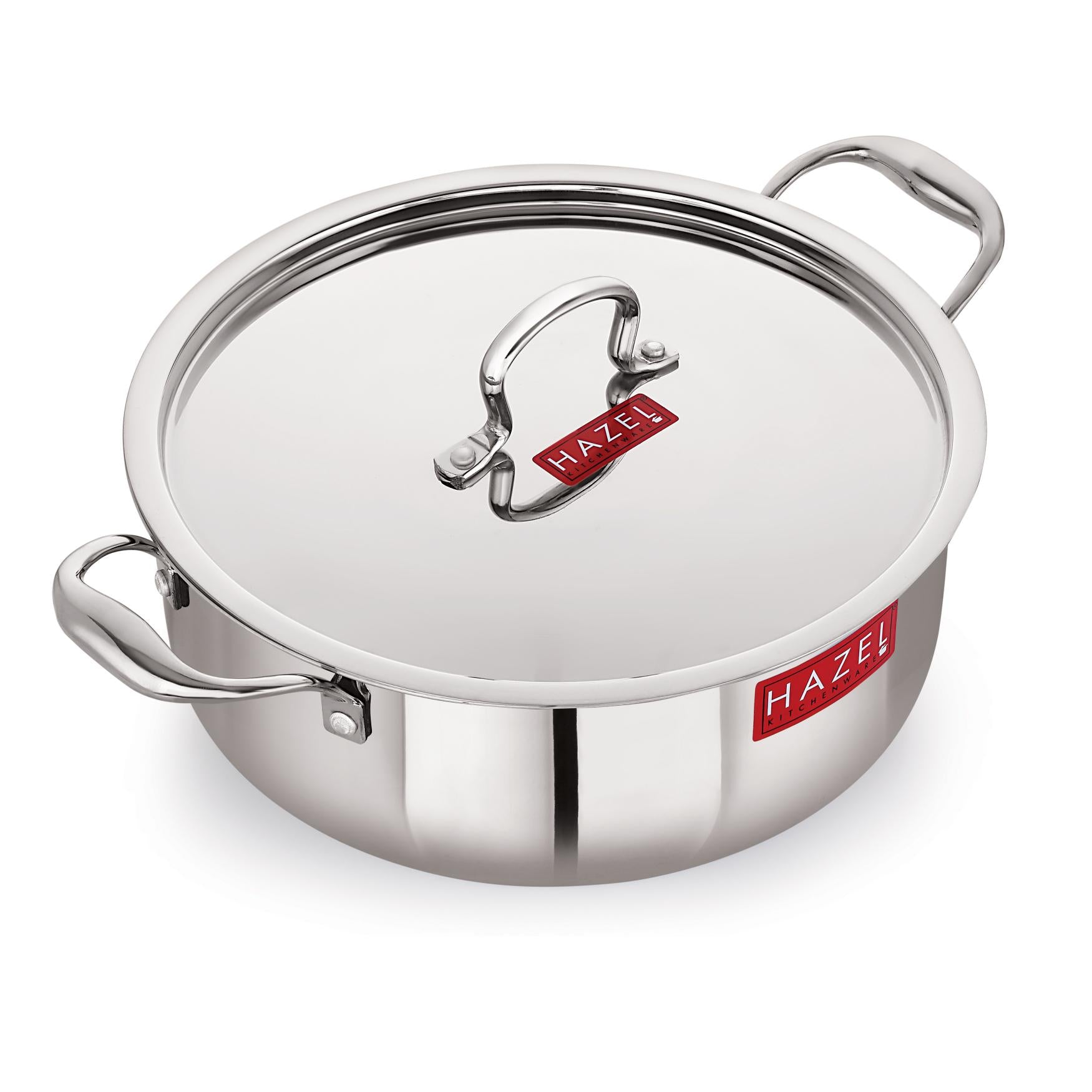 Triply Stainless Steel Casserole, Induction Bottom, 6000 ml, 30.1 cm