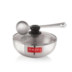 Aluminium Tasra Tasla Cookware with Glass Cover Lid, 2300 ml