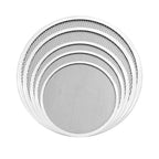 Pizza Crust Screen Aluminum Tray, Set of 5 Round Mesh Pizza Pan for Crispy Crust