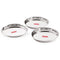 Stainless Steel Dinner Lunch Plate Bhojan Thali, Dia 26.5 cm, Small, Set of 3