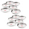 Stainless Steel Dinner Lunch Plate Bhojan Thali, Dia 29 cm, Medium, Set of 12