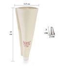 Reusable Piping Bag with Nozzle, 25 cm