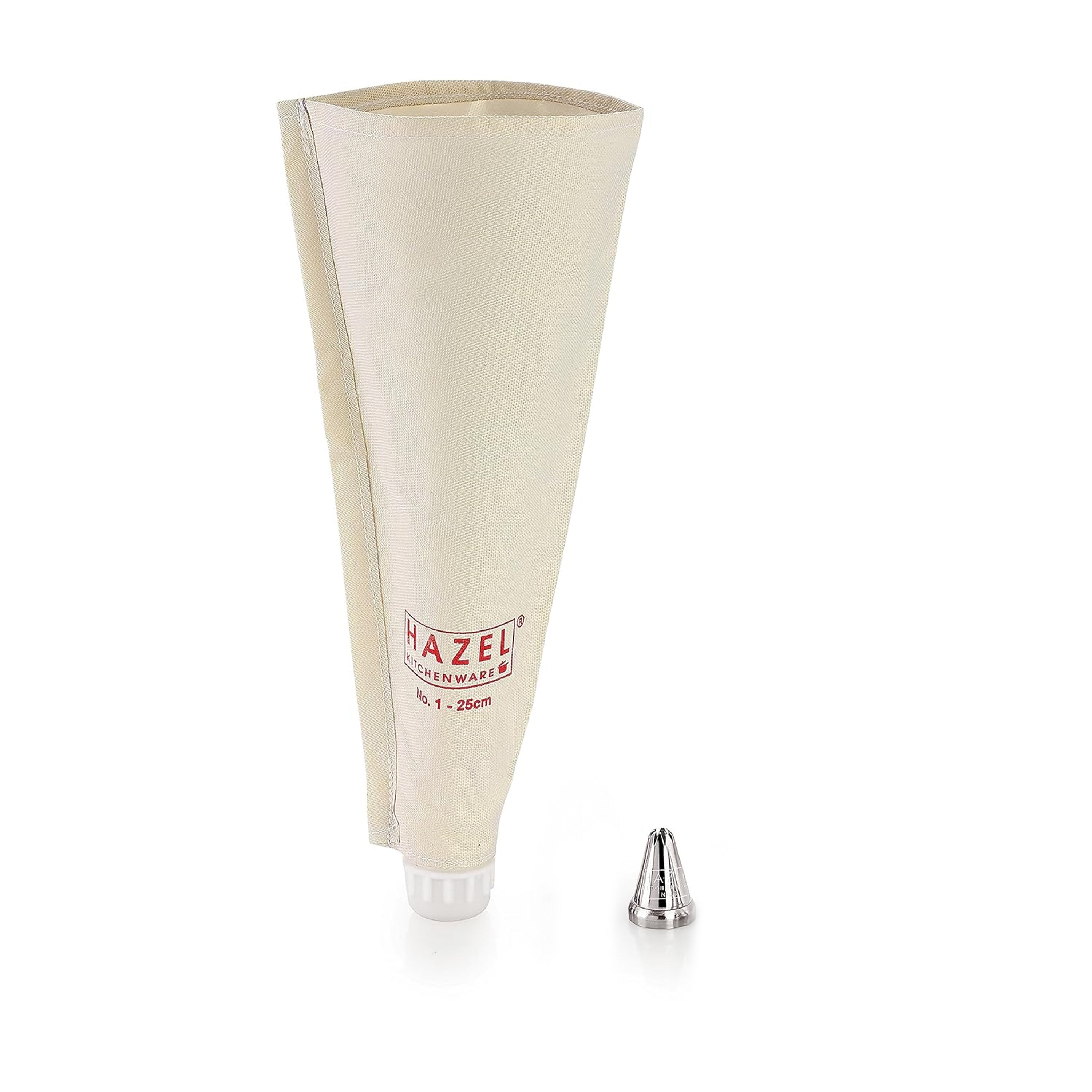 Reusable Piping Bag with Nozzle, 25 cm