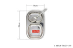 Stainless Steel 2 Section Plate Set with 2 Spoons, Divided Tray Set of 4