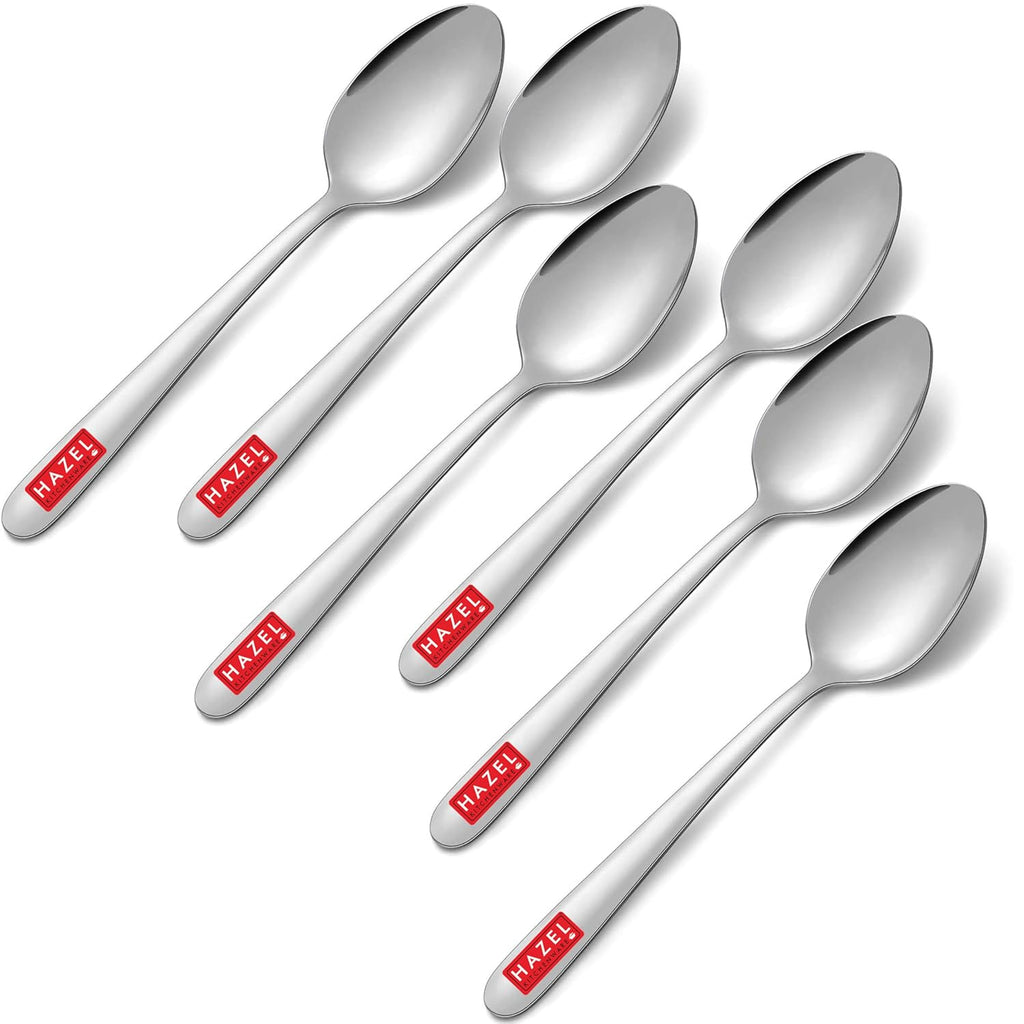 Stainless Steel Spoon Set of 6, 16 cm Dining & Kitchen Spoons
