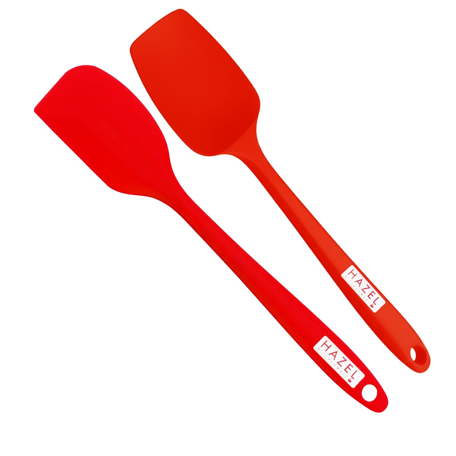 Silicone Spatula & Spoonula, 8 Inch, Set of 2, Non-Stick Baking & Cooking, Red