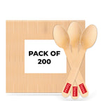 Disposable Wooden Spoon, 16 cm, Pack of 200