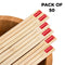 Disposable Wooden Chopsticks 20 cm, Pack of 50 Pairs