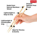 Disposable Wooden Chopsticks 20 cm, Pack of 50 Pairs