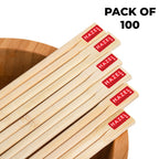 Disposable Wooden Chopsticks, 20 cm, Pack of 100 Pairs
