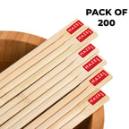 Disposable Wooden Chopsticks, 20 cm, Pack of 200 Pairs