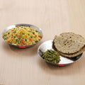 Stainless Steel Hammered Small Copri Snacks Nasta Plate, 20.7 cm, Pack of 2