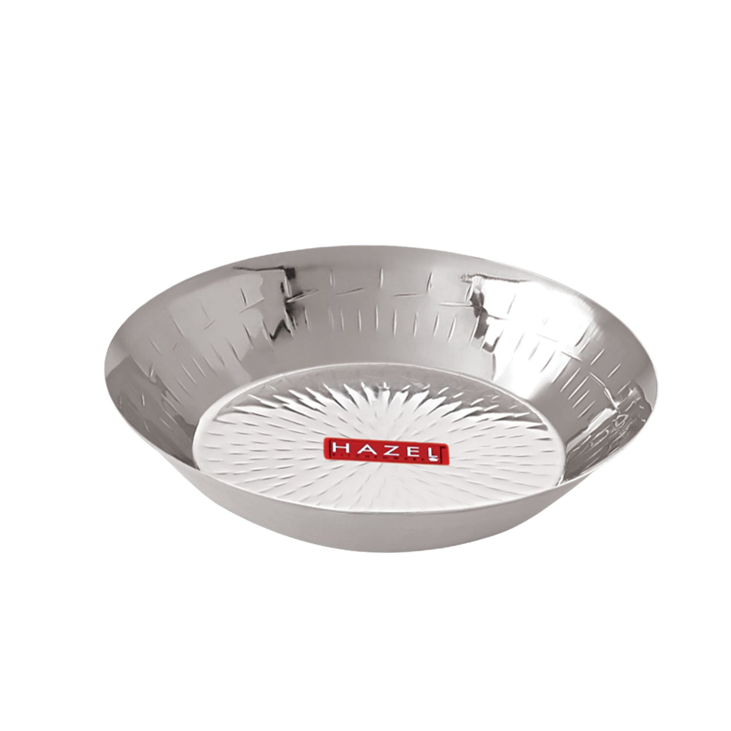 Stainless Steel Hammered Small Copri Snacks Nasta Plate, 20.7 cm, Pack of 6